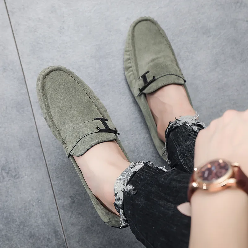 Abango Loafers Men Black/Beige/Gray/Brown/Green-1