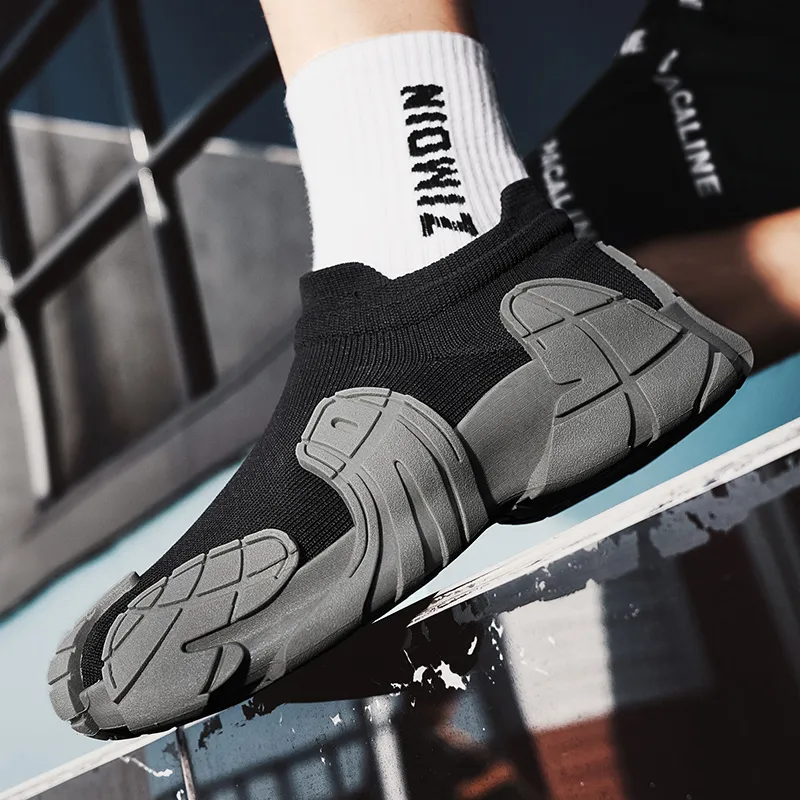 Abango Platform Breathable Wear Resistant Slip Resistant Breathable Fashion Casual Shoes Men's-3