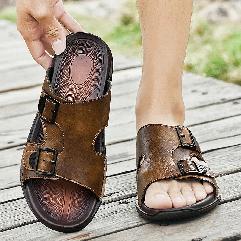 Abango Abrasion Resistant Slide Slippers Men's-5
