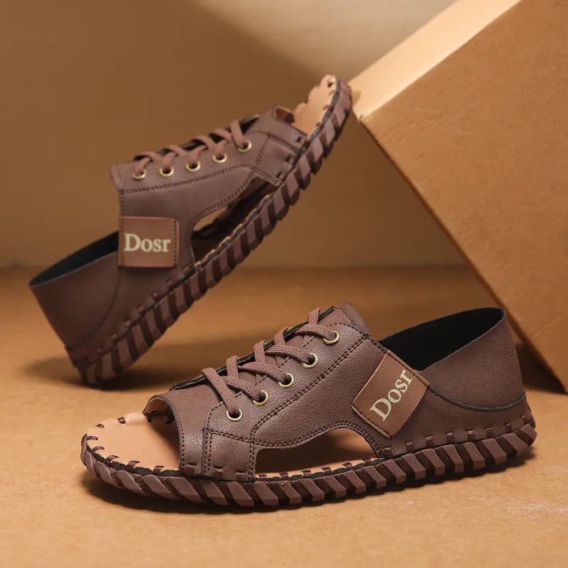 Abango One Strap Sandals Men-5