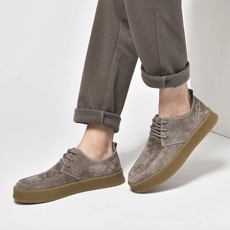 Abango Men's Casual Shoes Men Low Top Camel-4