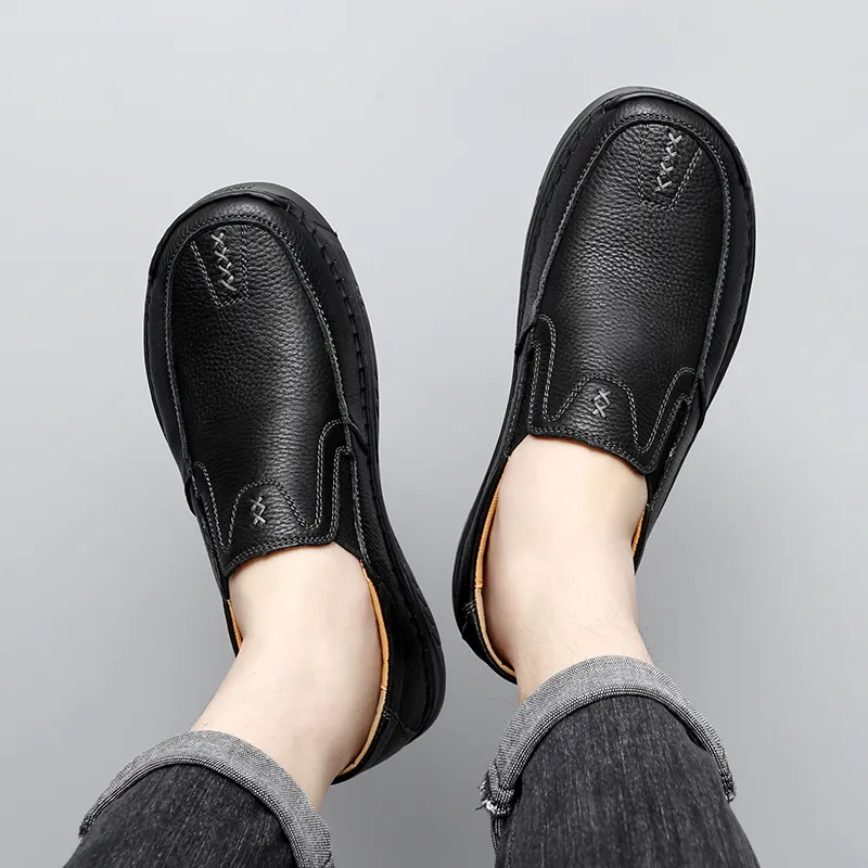 Abango Men's Casual Shoes Men Low Top Black-4