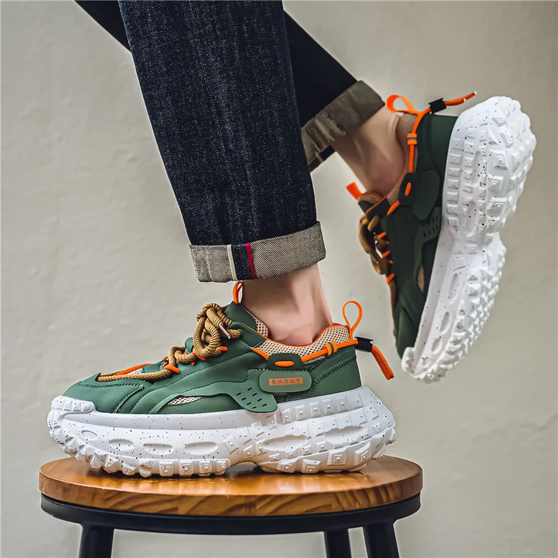 Abango Low Top Chunky Sneakers Men's-5