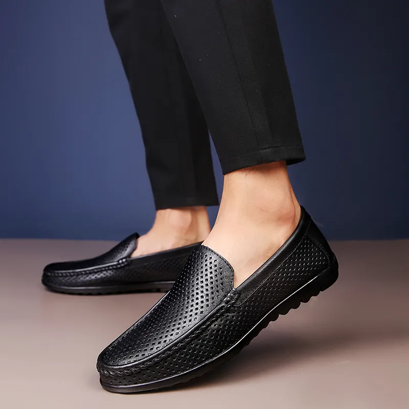 Abango Gommino Loafers Unisex Black/Brown-3