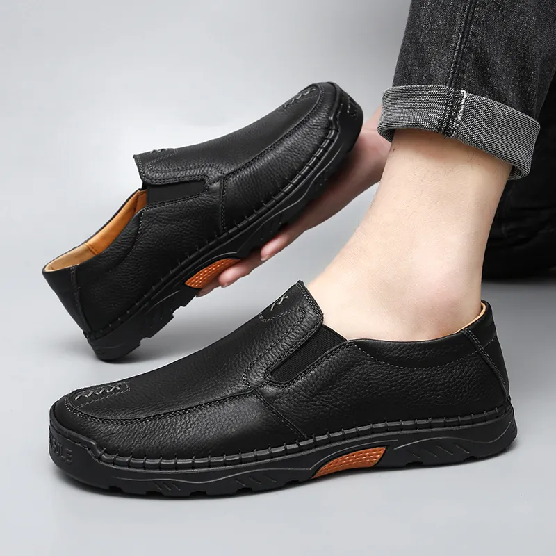 Abango Men's Casual Shoes Men Low Top Black-1