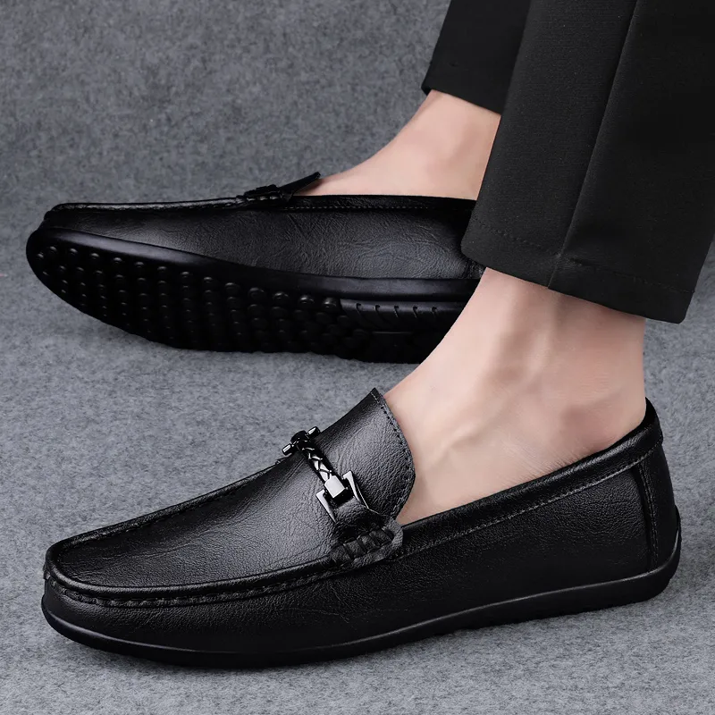 Abango Gommino Loafers Unisex Blue/Black/Brown-3