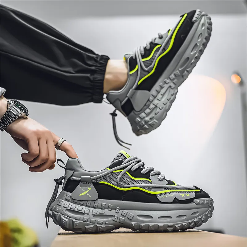 Abango Chunky Sneakers Men Low Top-11