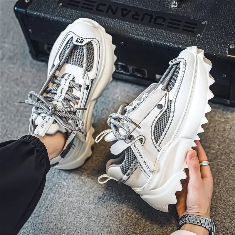 Abango Chunky Sneakers Men Low Top-11