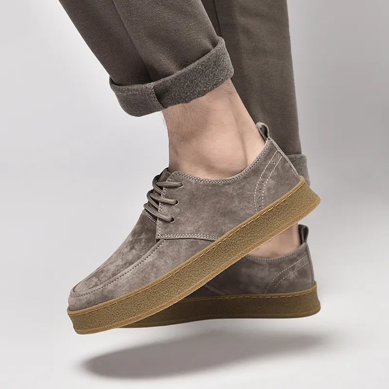Abango Men's Casual Shoes Men Low Top Camel-1