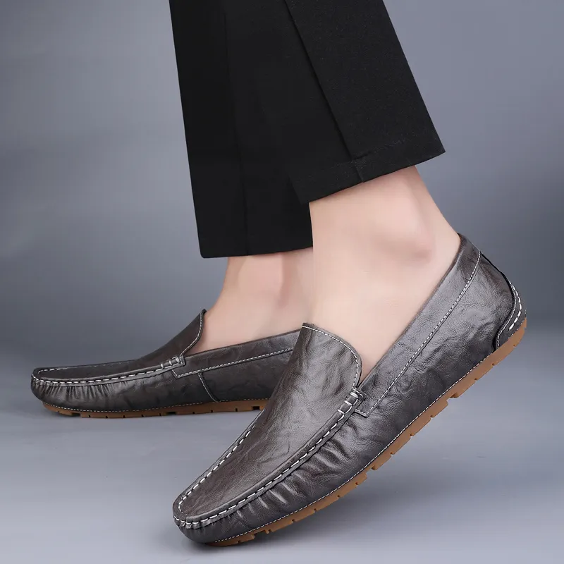 Abango Gommino Loafers Unisex Green/Gray/Black-10