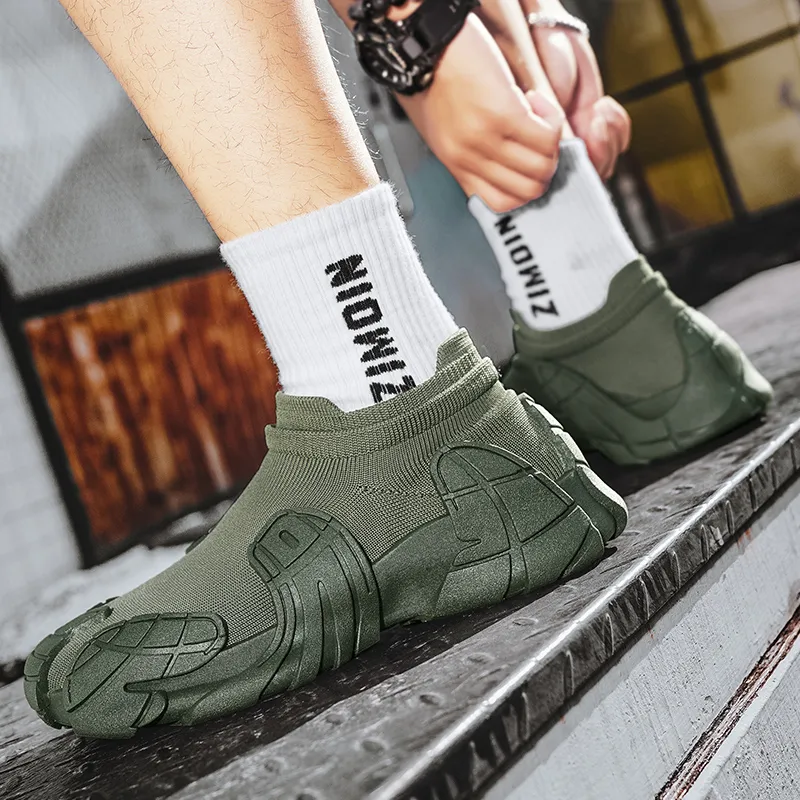 Abango Platform Breathable Wear Resistant Slip Resistant Breathable Fashion Casual Shoes Men's-7