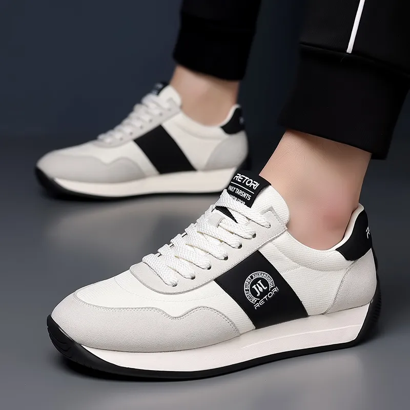 Abango Casual Shoes Unisex Low Top White/Black-2