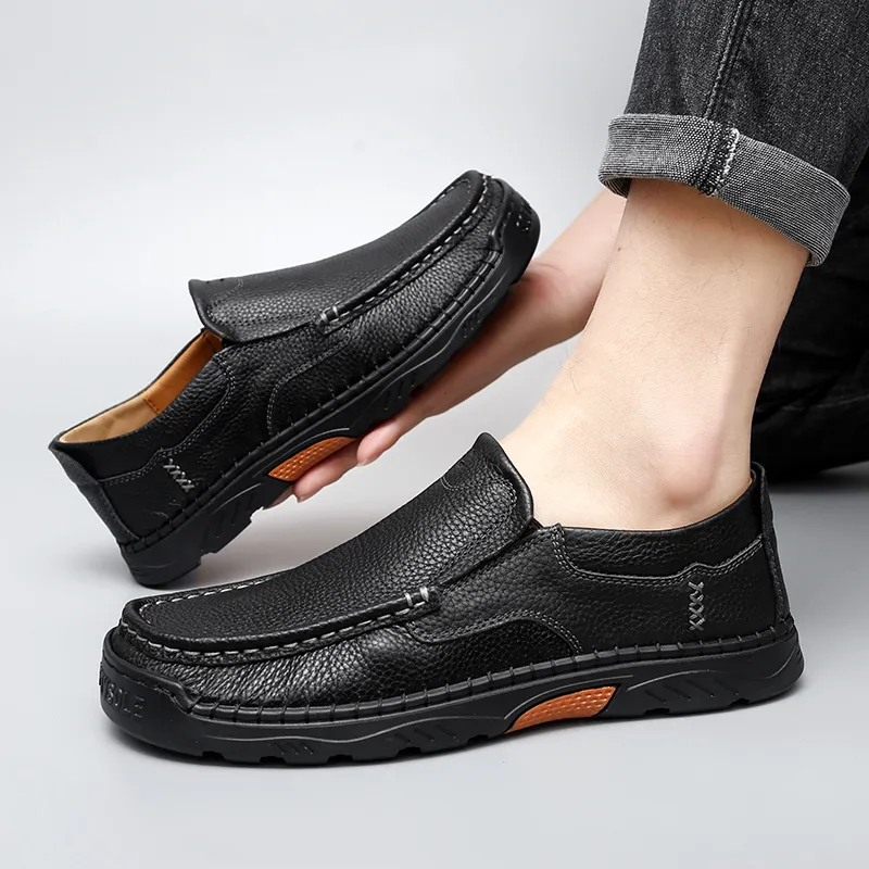 Abango Men's Casual Shoes Men Low Top Black-1
