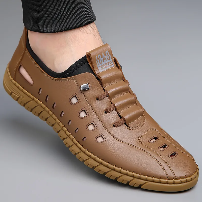 Abango Men's Casual Shoes Men Low Top Brown-12