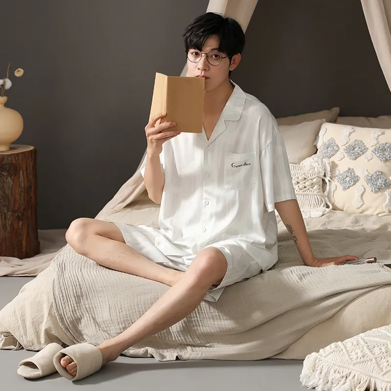 XIA.WA.ZHI.XIU Pajama Set Men's Gift Box Set Image Color-3