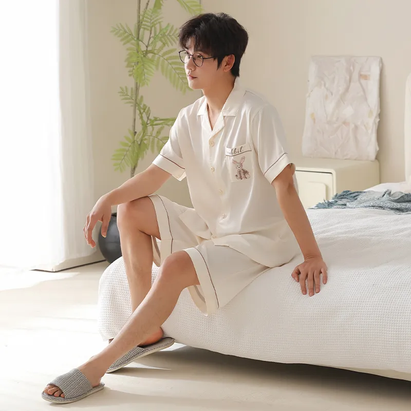 XIA.WA.ZHI.XIU Pajama Set Men's Gift Box Set Image Color-2