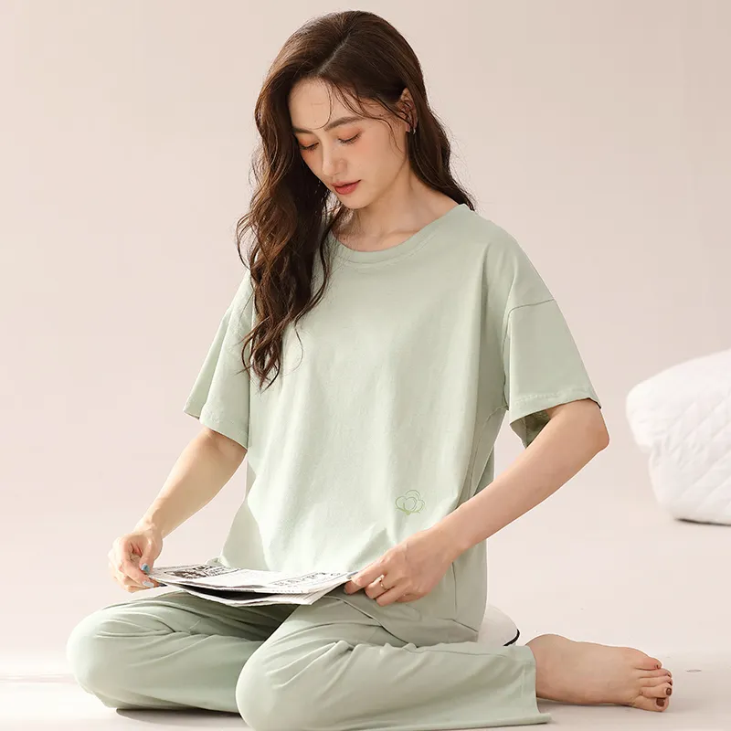 XIA.WA.ZHI.XIU Pajama Set Women's Two Piece Set-9