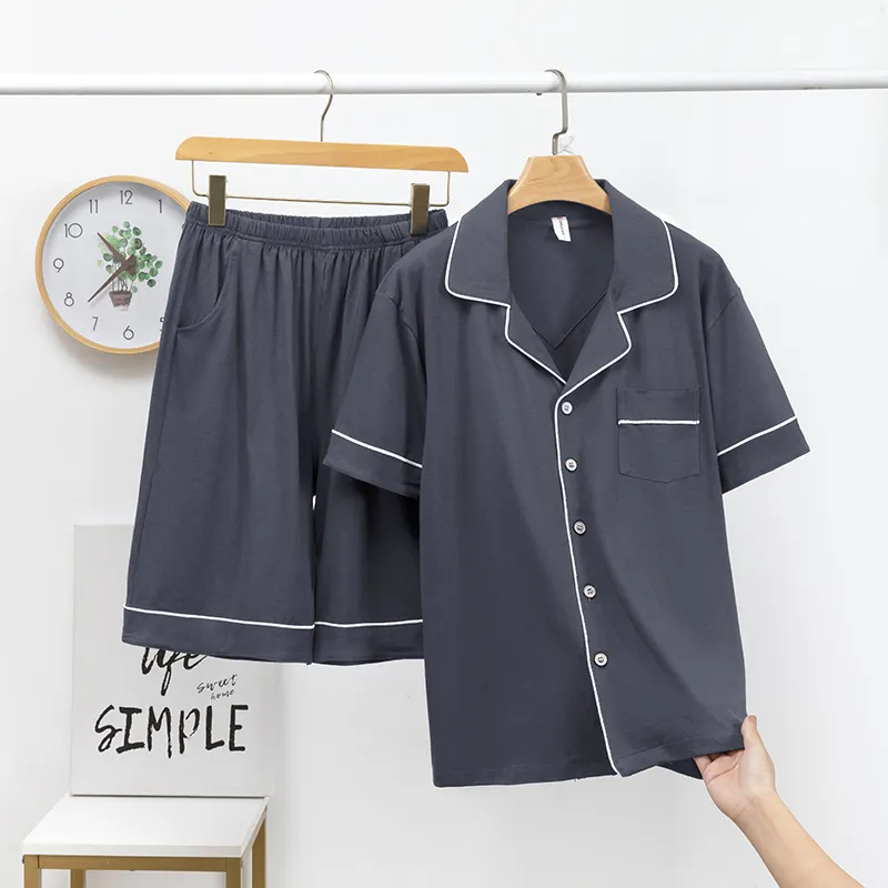 XIA.WA.ZHI.XIU Pajama Set Men's Two Piece Set-25
