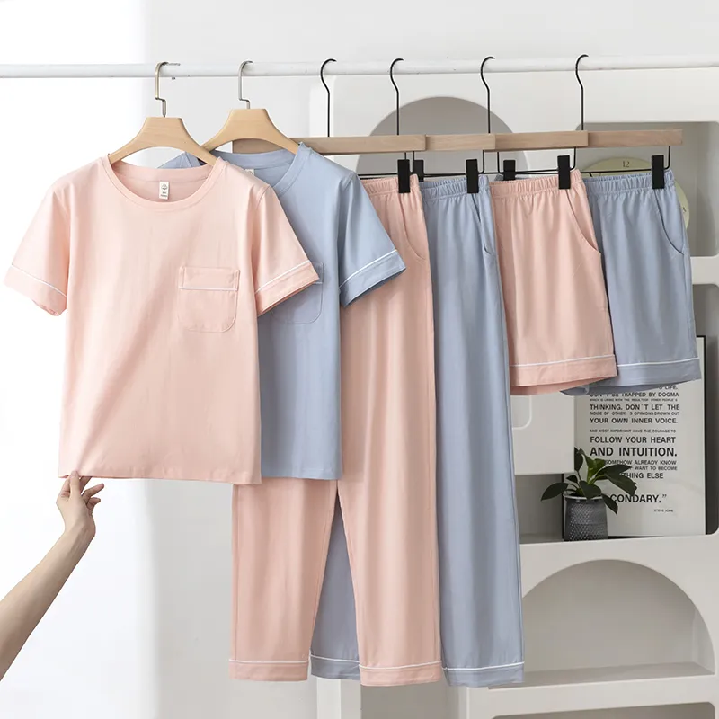 XIA.WA.ZHI.XIU Pajama Set Women's Three Piece Set-13