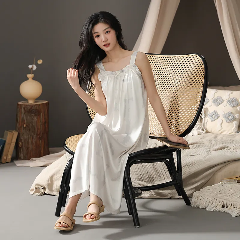 XIA.WA.ZHI.XIU Nightgown Women's White-2