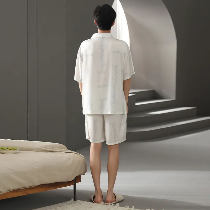 XIA.WA.ZHI.XIU Pajama Set Men's Gift Box Set Image Color-5