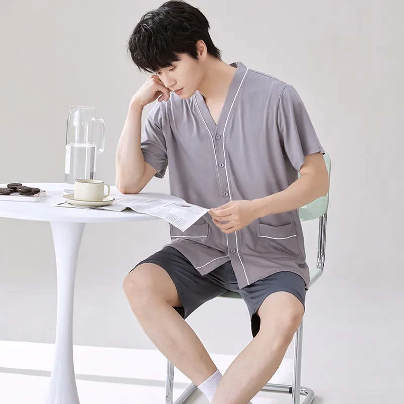 XIA.WA.ZHI.XIU Pajama Set Men's Gift Box Set-16