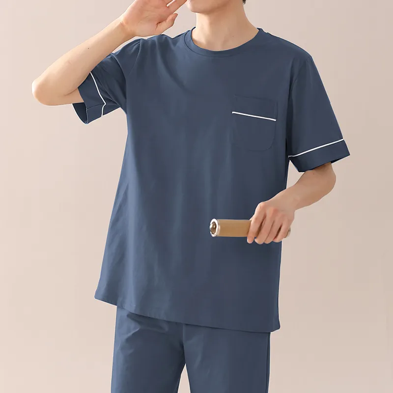 XIA.WA.ZHI.XIU Pajama Top Men's-29