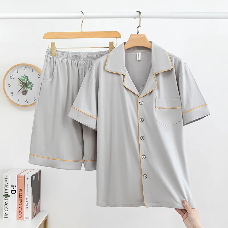 XIA.WA.ZHI.XIU Pajama Set Men's Two Piece Set-16