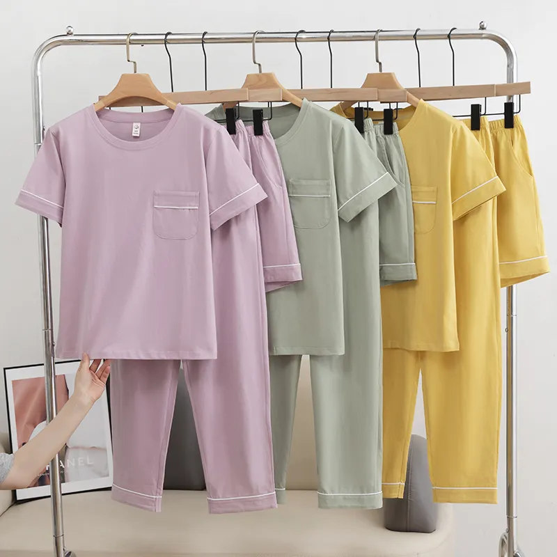 XIA.WA.ZHI.XIU Pajama Set Women's Three Piece Set-9