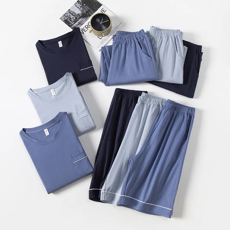 XIA.WA.ZHI.XIU Pajama Set Men's Three Piece Set-9