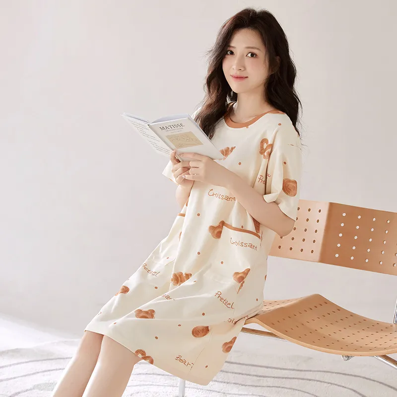 XIA.WA.ZHI.XIU Nightgown Women's Gift Box Set-4