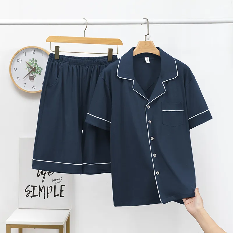 XIA.WA.ZHI.XIU Pajama Set Men's Two Piece Set-34