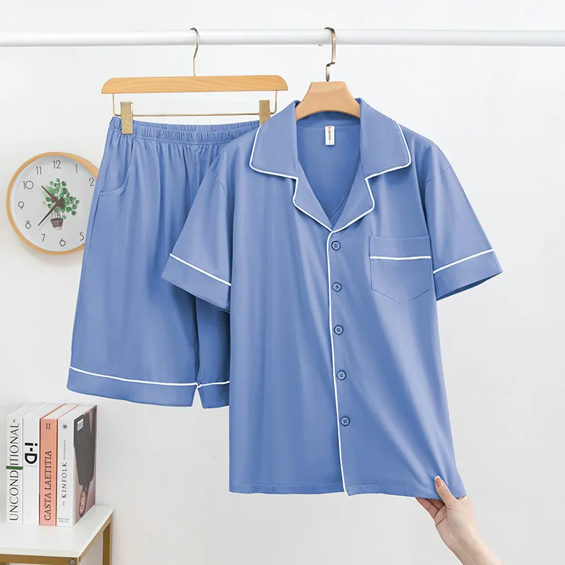 XIA.WA.ZHI.XIU Pajama Set Men's Two Piece Set-40