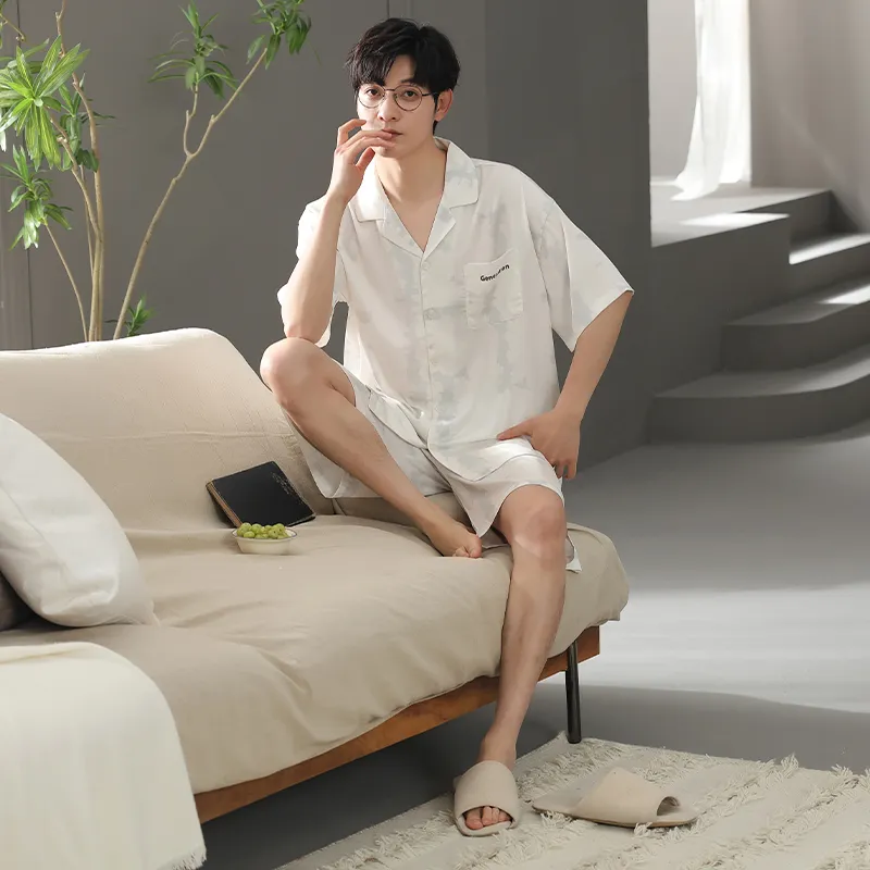 XIA.WA.ZHI.XIU Pajama Set Men's Gift Box Set Image Color-2