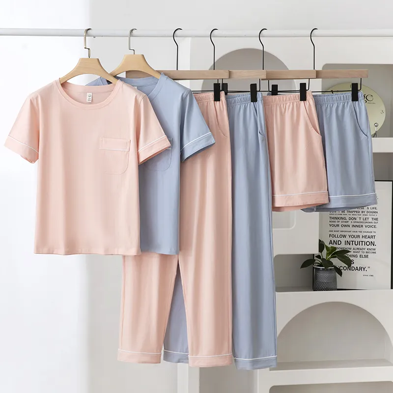XIA.WA.ZHI.XIU Pajama Set Women's Three Piece Set-2