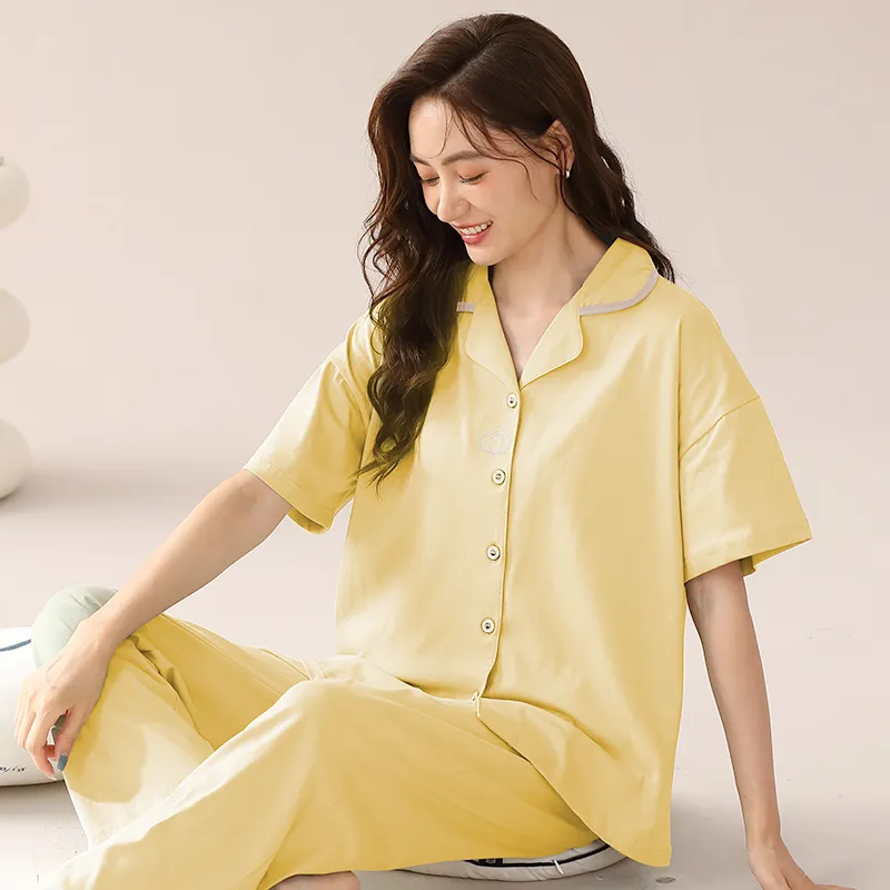 XIA.WA.ZHI.XIU Pajama Set Women's Two Piece Set-15