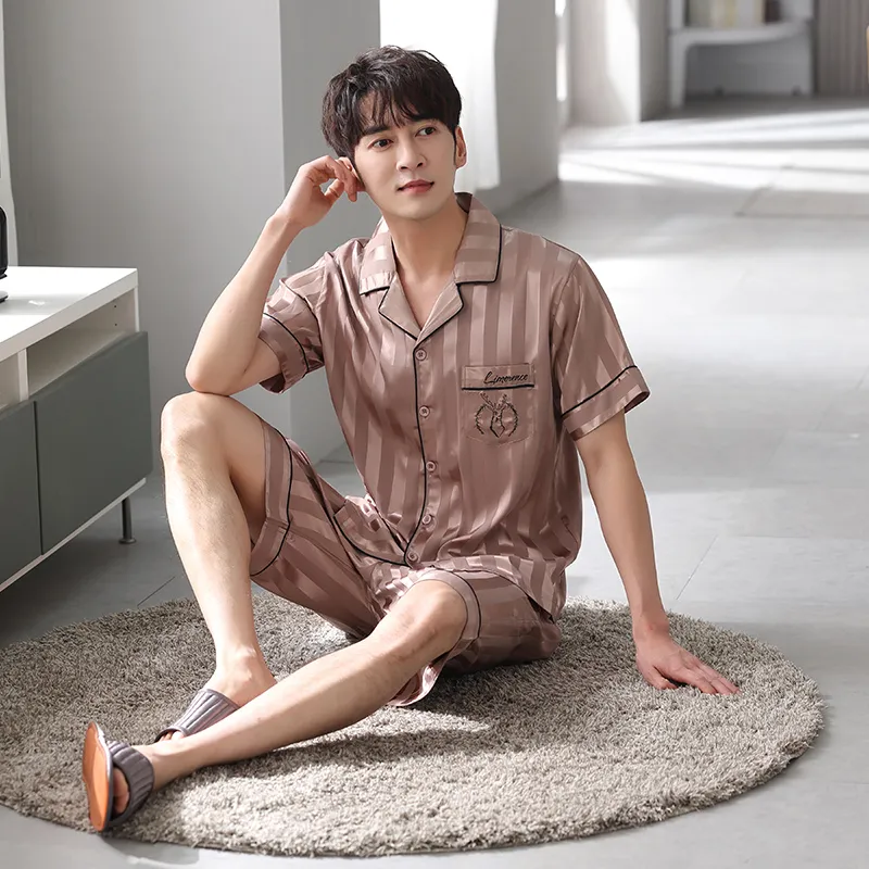 XIA.WA.ZHI.XIU Pajama Set Men's Gift Box Set Image Color-1