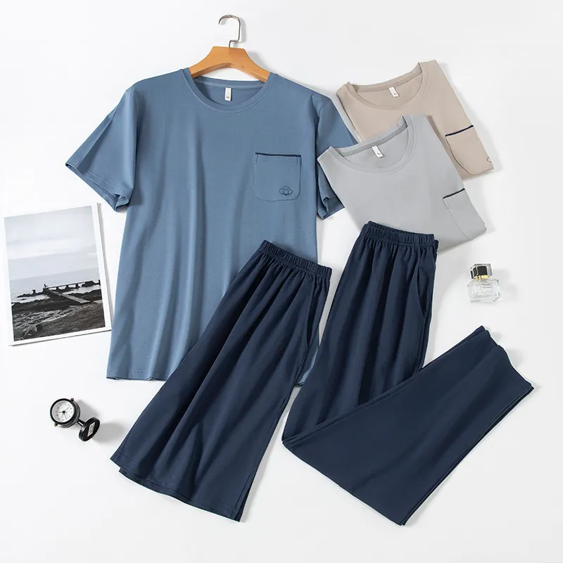 XIA.WA.ZHI.XIU Pajama Set Men's Gift Box Set-19