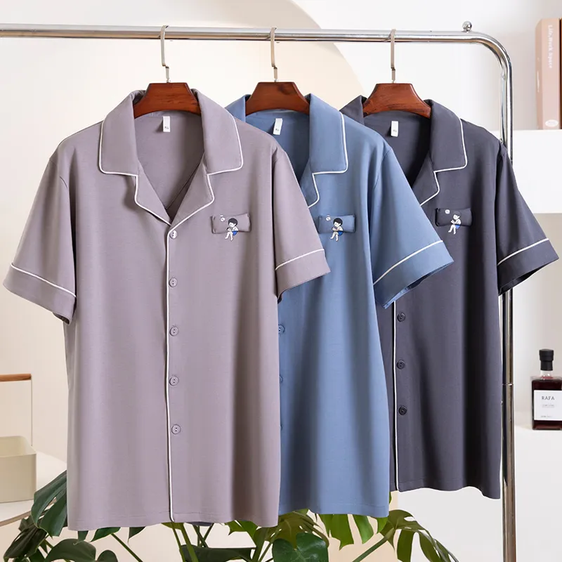 XIA.WA.ZHI.XIU Pajama Top Men's-1