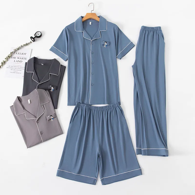 XIA.WA.ZHI.XIU Pajama Set Men's-3
