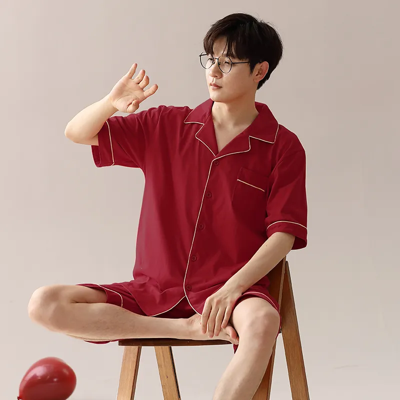 XIA.WA.ZHI.XIU Pajama Set Men's Gift Box Set-9