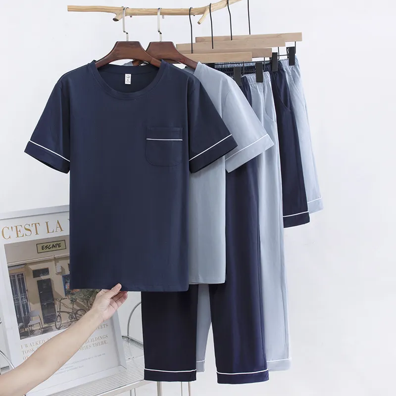 XIA.WA.ZHI.XIU Pajama Set Men's Three Piece Set-3