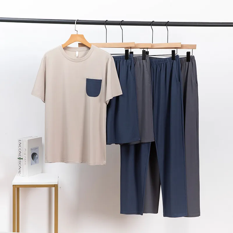 XIA.WA.ZHI.XIU Pajama Set Men's Gift Box Set-11