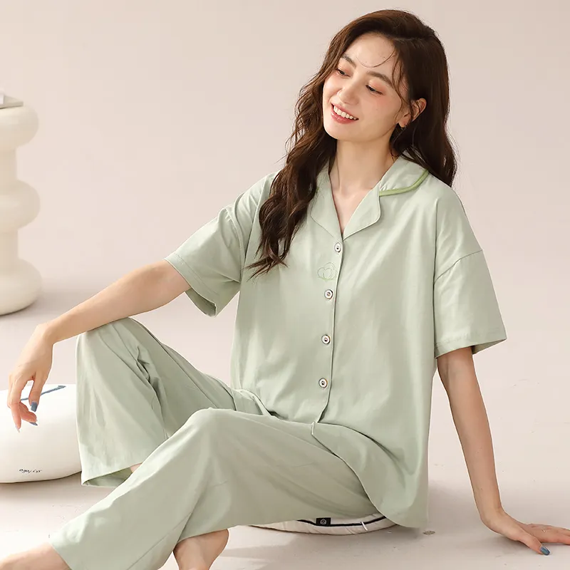 XIA.WA.ZHI.XIU Pajama Set Women's Two Piece Set-5