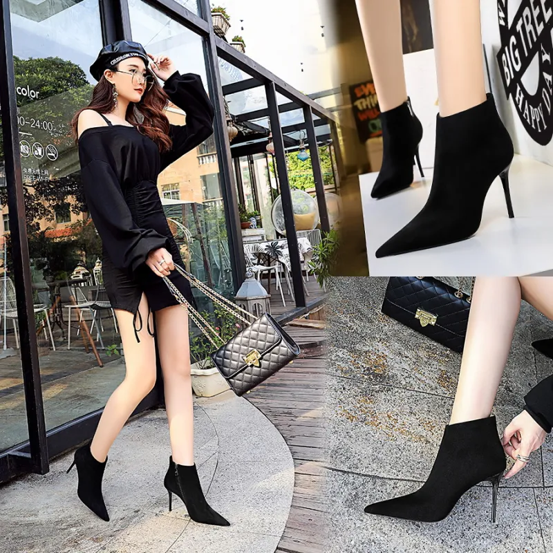 Dunnu Ankle Boots Women's Black-4