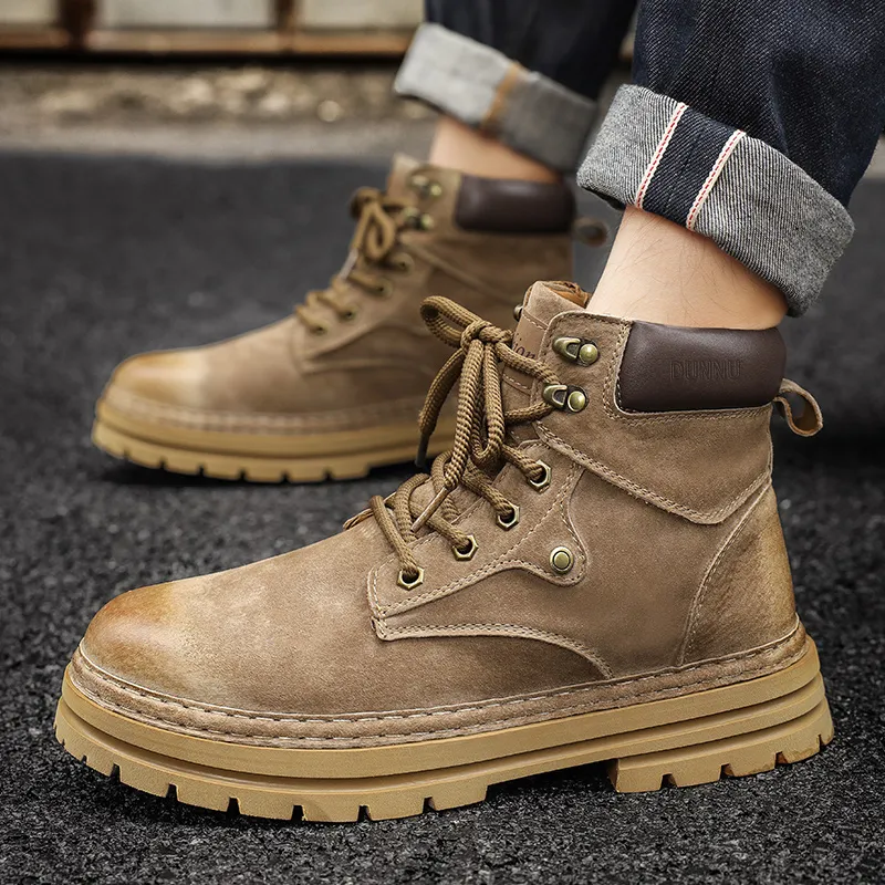 Dunnu Martin Boots Men Khaki-4