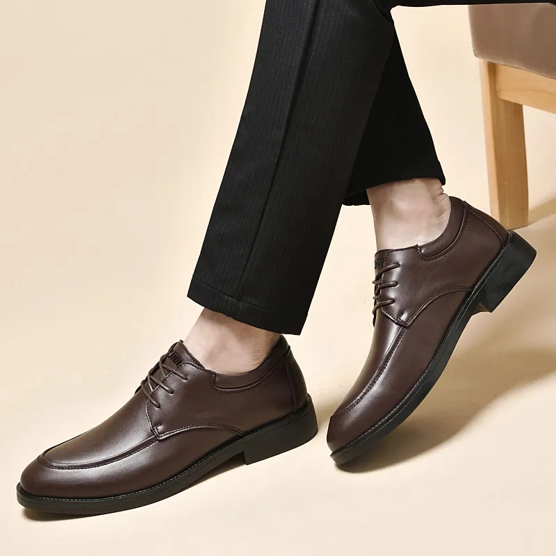 Dunnu Dress Shoes Men Low Top Black-7