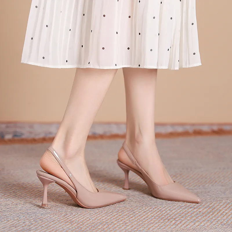 Dunnu High Heels Women's Nude-3