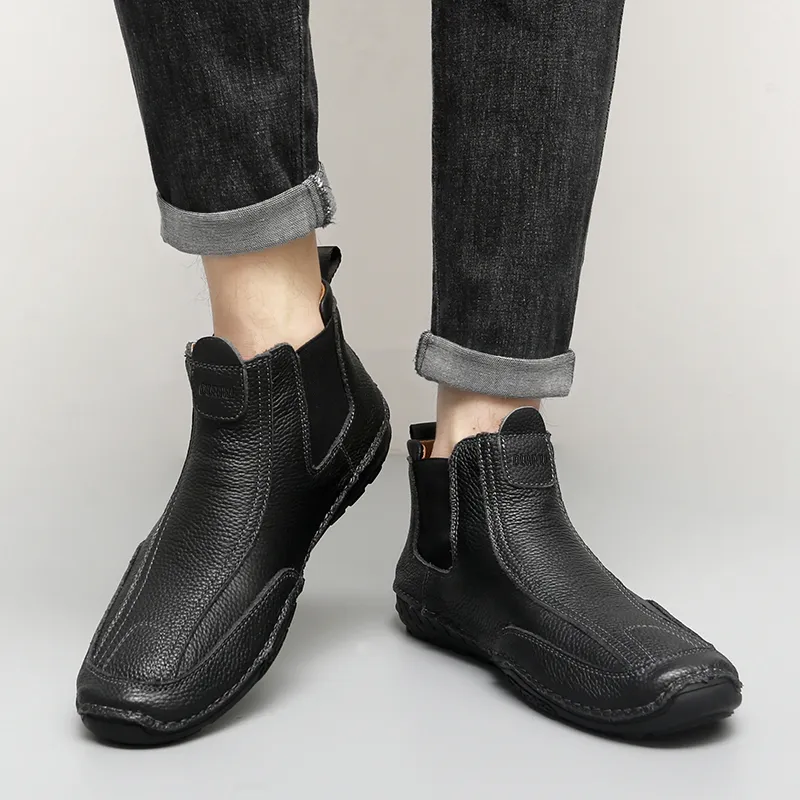 Dunnu Ankle Length Chelsea Boots Men's-3
