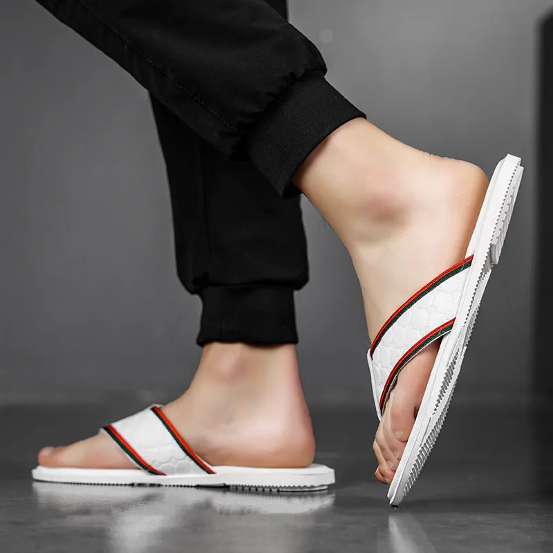 Dunnu Rubber Sole Abrasion Resistant Flip Flops Men's-5